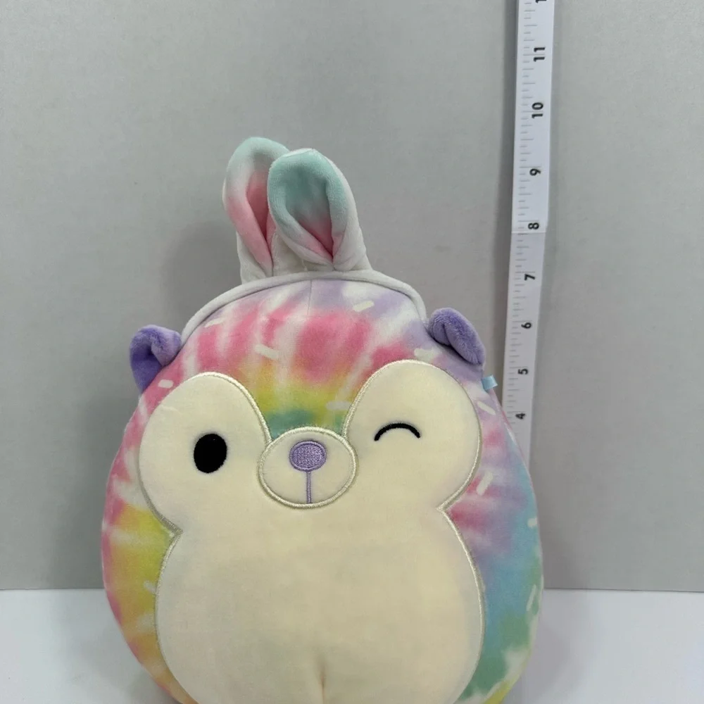 Squismallow Colorful Tie-Dye Plush Toy size 18”pre owned Exellent condition